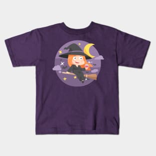 Cute Witch Kids T-Shirt